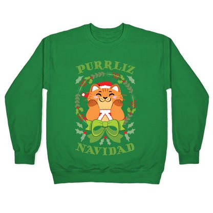 Purrliz Navidad Crewneck Sweatshirt