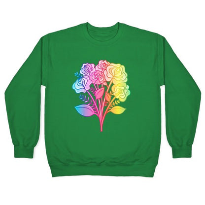 Rainbow Vulva Bouquet Crewneck Sweatshirt