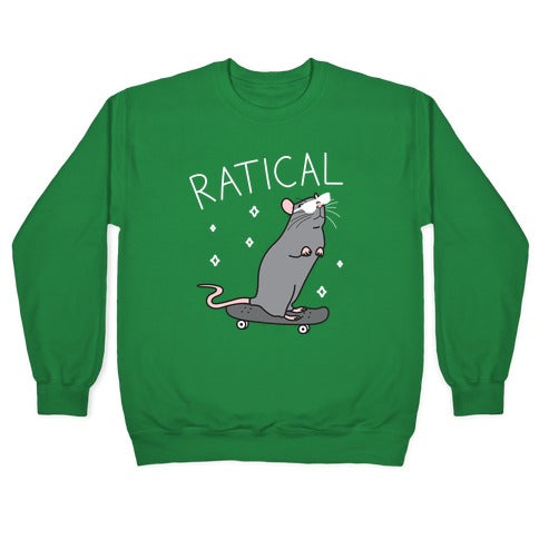 Ratical Rat Crewneck Sweatshirt | LookHUMAN