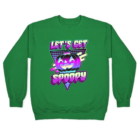 Retrowave Let's Get Spoopy Crewneck Sweatshirt