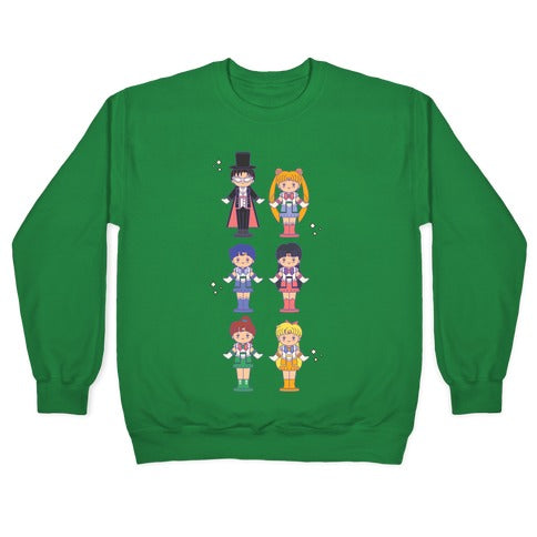 Sailor Moon Inner Senshi Pocket Parody Crewneck Sweatshirt
