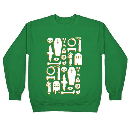 Simple Halloween Pattern Crewneck Sweatshirt