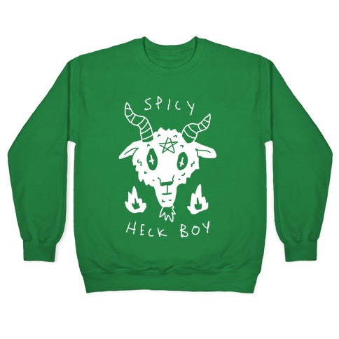 Spicy Heck Boy Satan Crewneck Sweatshirt