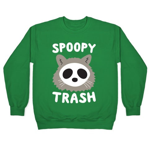 Spoopy Trash Raccoon Crewneck Sweatshirt