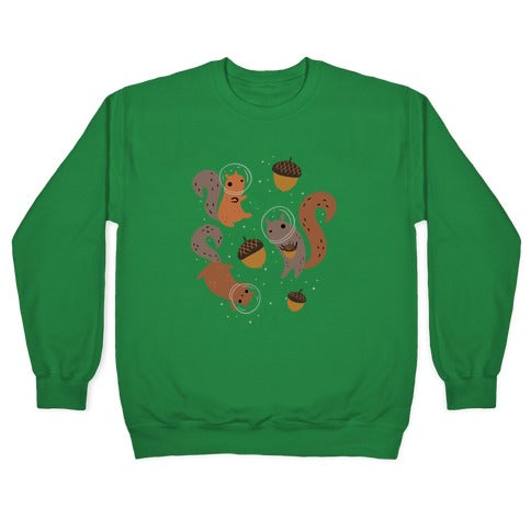 Squirrels In Space Crewneck Sweatshirt