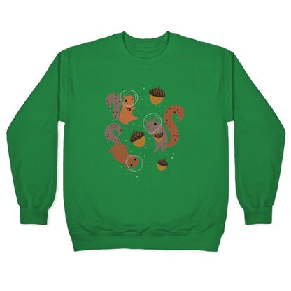 Squirrels In Space Crewneck Sweatshirt