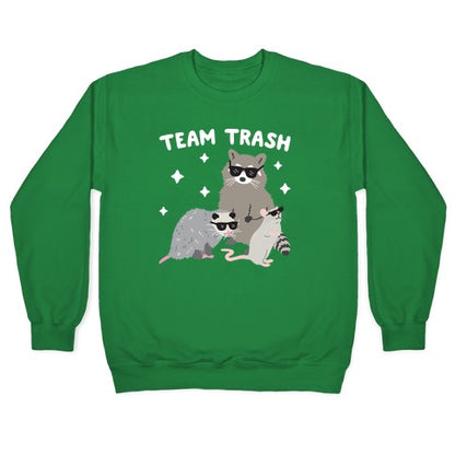 Team Trash Opossum Raccoon Rat Crewneck Sweatshirt