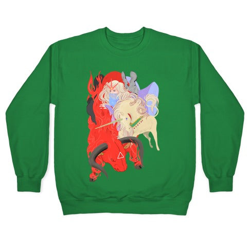 The Last Unicorn and the Red Bull Crewneck Sweatshirt