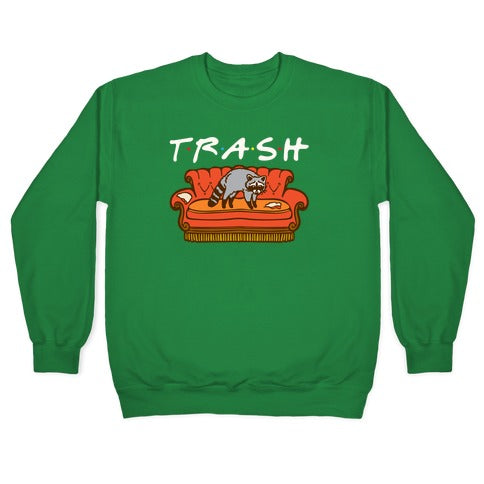 Trash Friends Parody Crewneck Sweatshirt