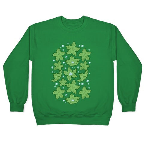Tree Star Pattern Crewneck Sweatshirt
