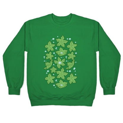 Tree Star Pattern Crewneck Sweatshirt
