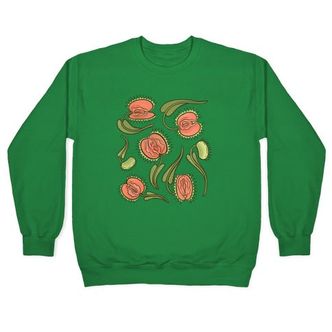 Venus Flytrap Vulvas Crewneck Sweatshirt