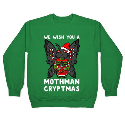 We Wish You A Mothman Cryptmas Crewneck Sweatshirt