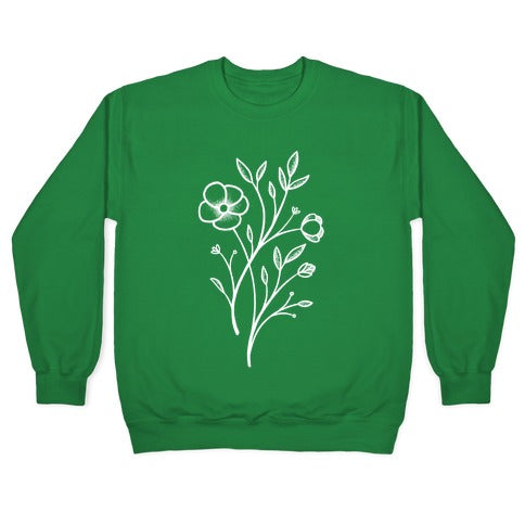 Wildflower Stippled Tattoo Crewneck Sweatshirt