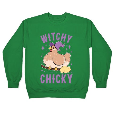 Witchy Chicky Crewneck Sweatshirt