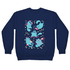 90's Cats Pattern Crewneck Sweatshirt