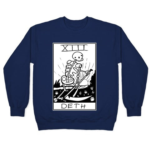 Badly Drawn Tarots: Death Crewneck Sweatshirt