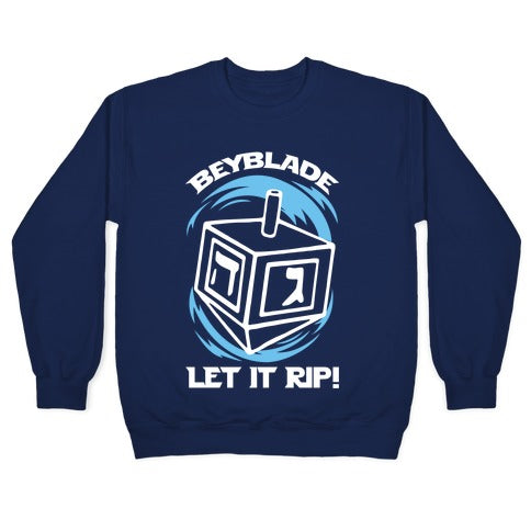 Beyblade Let It Rip Dreidel Crewneck Sweatshirt