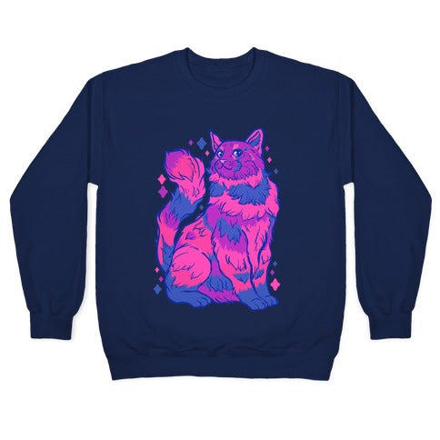 Bisexual Pride Cat Crewneck Sweatshirt