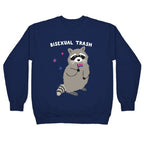 Bisexual Trash Raccoon Crewneck Sweatshirt
