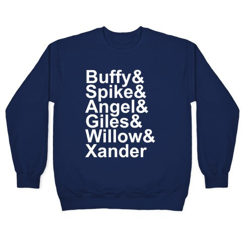 Buffy Names Crewneck Sweatshirt