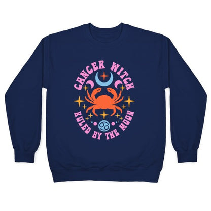 Cancer Witch Ruled By The Moon Crewneck Sweatshirt