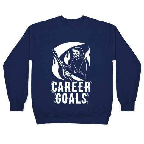 Career Goals - Grim Reaper Crewneck Sweatshirt