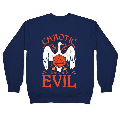 Chaotic Evil Goose Crewneck Sweatshirt