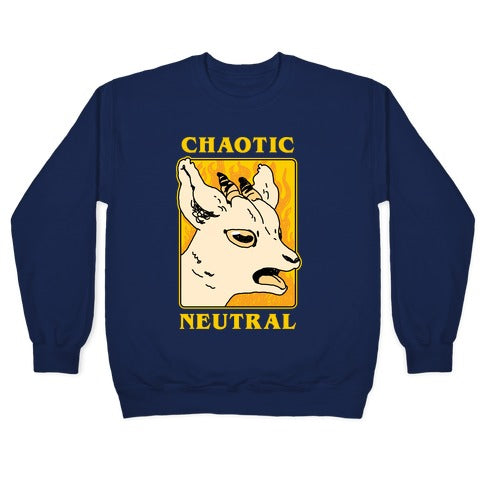 Chaotic Neutral Goat Crewneck Sweatshirt