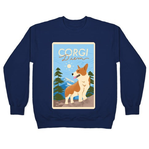 Corgi Diem Crewneck Sweatshirt
