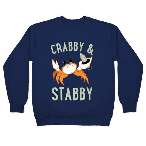 Crabby & Stabby Crewneck Sweatshirt