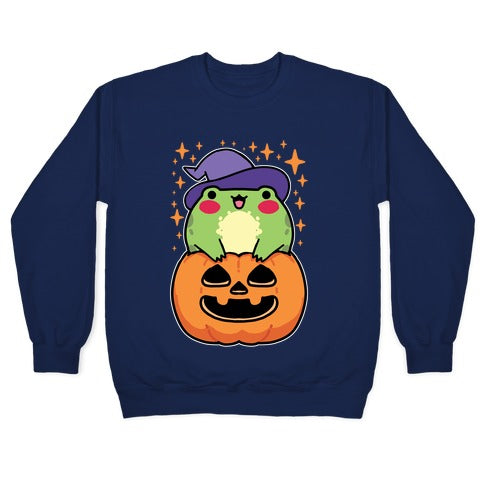 Cute Halloween Frog Crewneck Sweatshirt