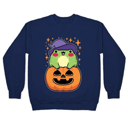 Cute Halloween Frog Crewneck Sweatshirt