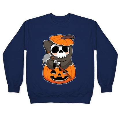 Cute Halloween Grim Reaper Crewneck Sweatshirt