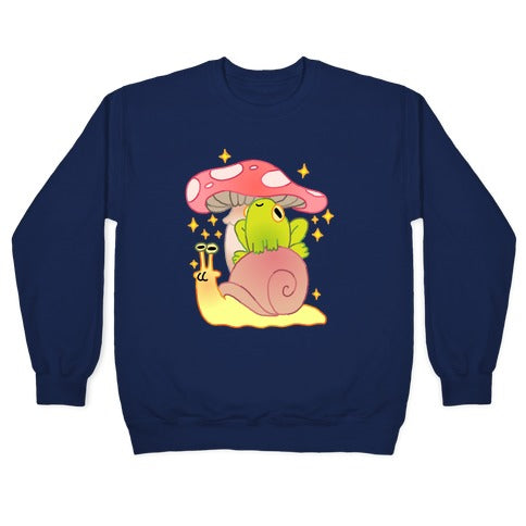 Cute Snail & Frog Crewneck Sweatshirt
