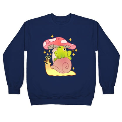Cute Snail & Frog Crewneck Sweatshirt