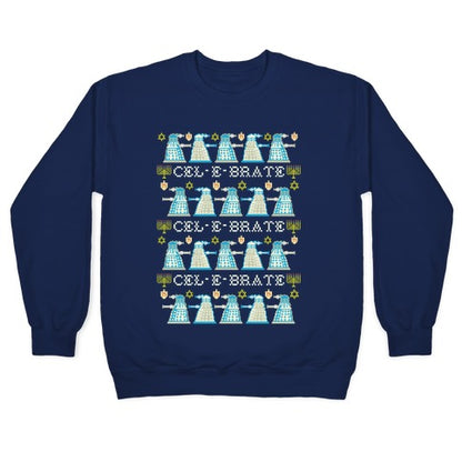 Dalek Hanukkah Sweater Crewneck Sweatshirt