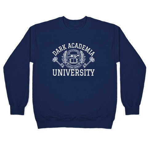 Dark Academia University Crewneck Sweatshirt