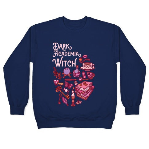 Dark Academia Witch Pattern Crewneck Sweatshirt