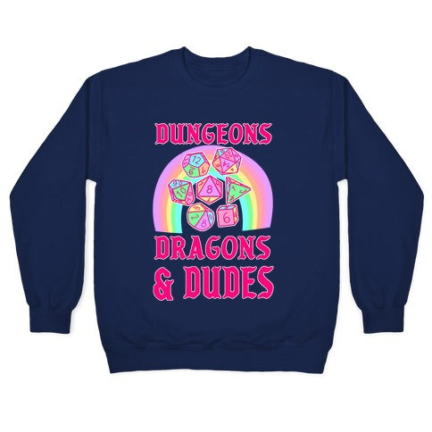 DnD & Dudes Dice Pastel Crewneck Sweatshirt