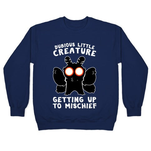 Dubious Little Creature Mothman Crewneck Sweatshirt