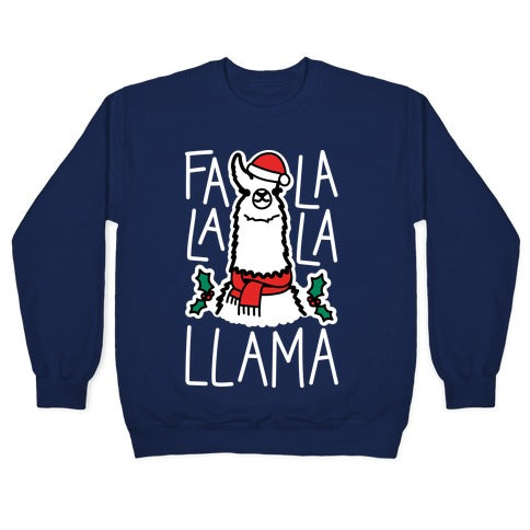 Falalala Llama Crewneck Sweatshirt