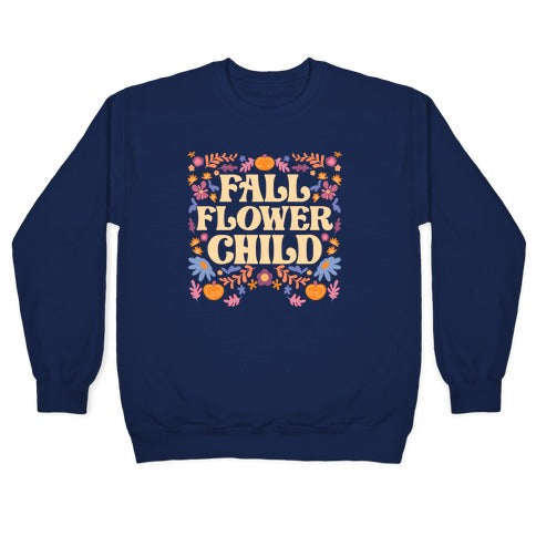 Fall Flower Child Crewneck Sweatshirt
