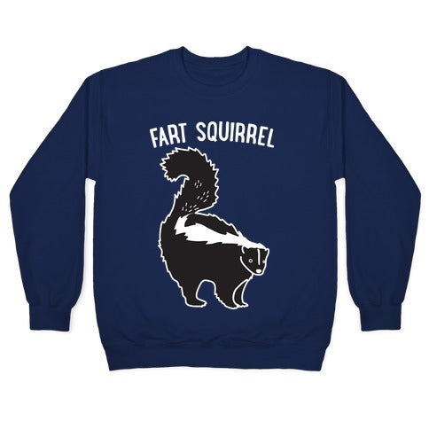 Fart Squirrel Skunk Crewneck Sweatshirt