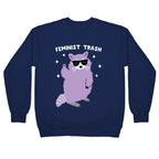 Feminist Trash Raccoon Crewneck Sweatshirt