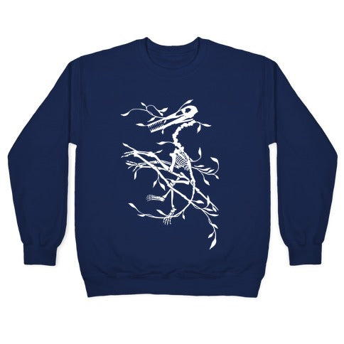 Floral Dinosaur Crewneck Sweatshirt
