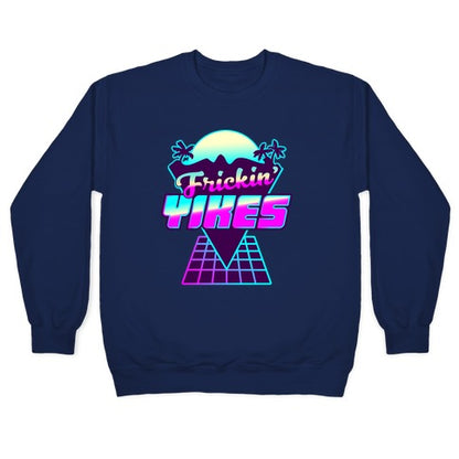 Frickin' YIKES Retro Wave Crewneck Sweatshirt