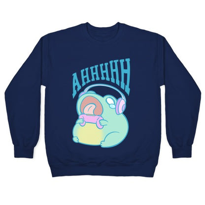 Gamer Frog Scream Crewneck Sweatshirt