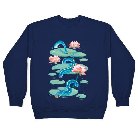Garter Among Lily Pads Crewneck Sweatshirt