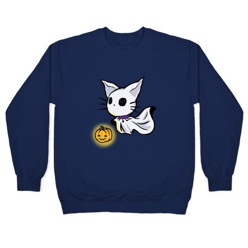 Ghost Cat Crewneck Sweatshirt